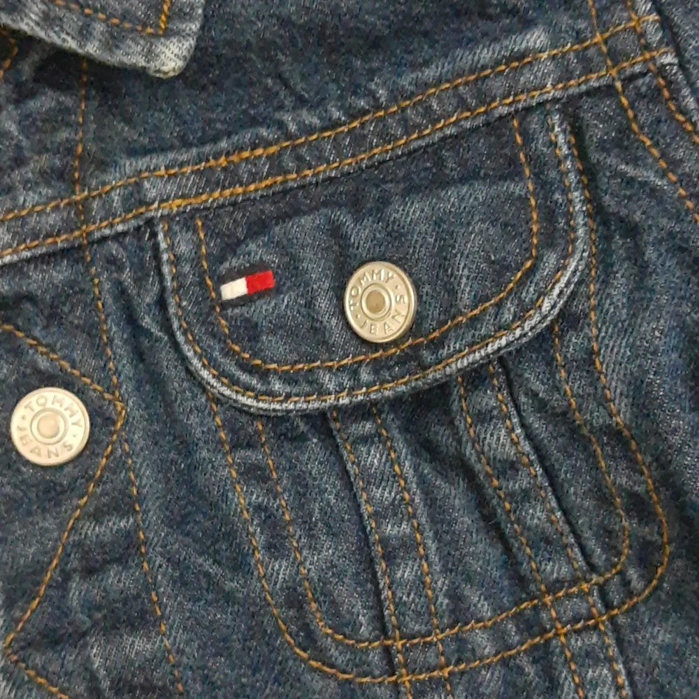 Tommy Hilfiger Snap Up Denim Jean Jacket 18-24 months VTG 1990s